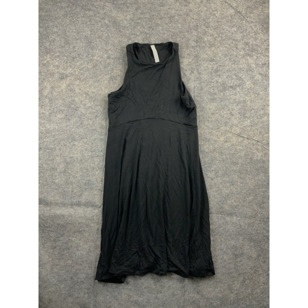 Athleta Santorini Thera A Line Flowy Athletic Knit Dress, Black Women's SIZE XS